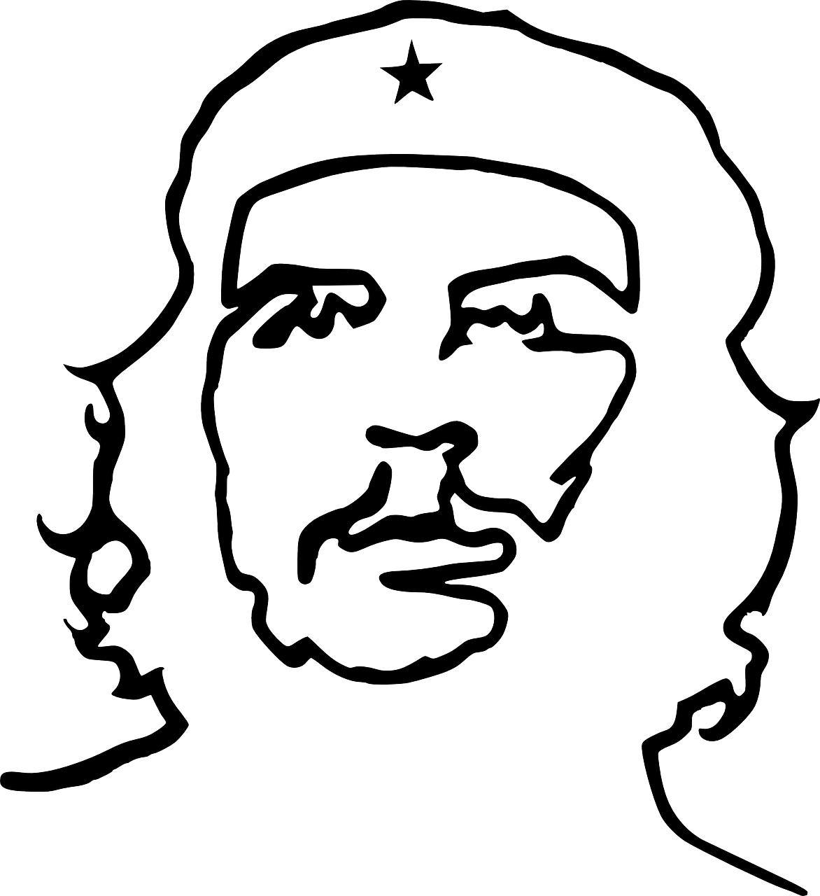 Che Guevara Png Cutout (black)