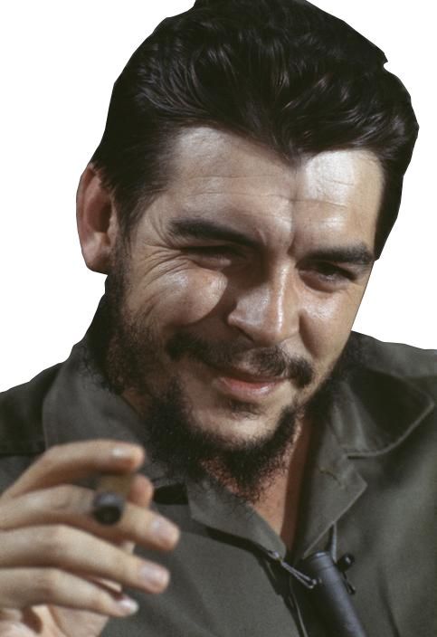 Che Guevara Png Image (indigo, black, gray, white)