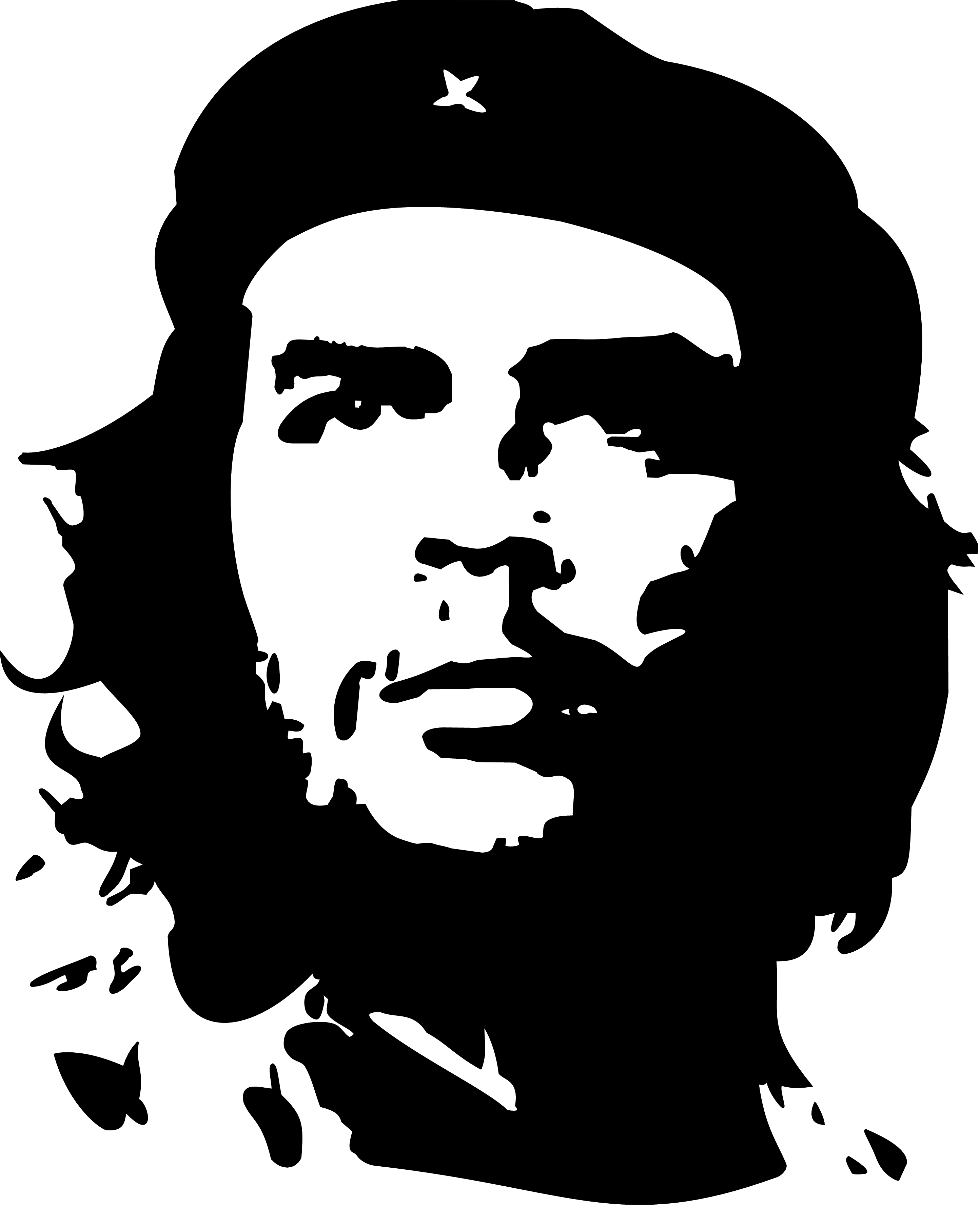 Che Guevara Png Pic (black, white)