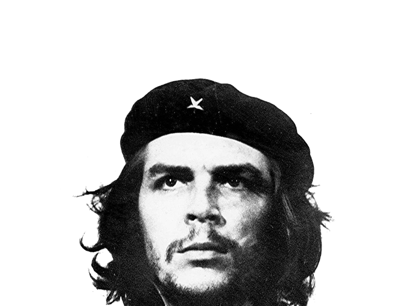 Che Guevara Png Transparent Image (black, white)