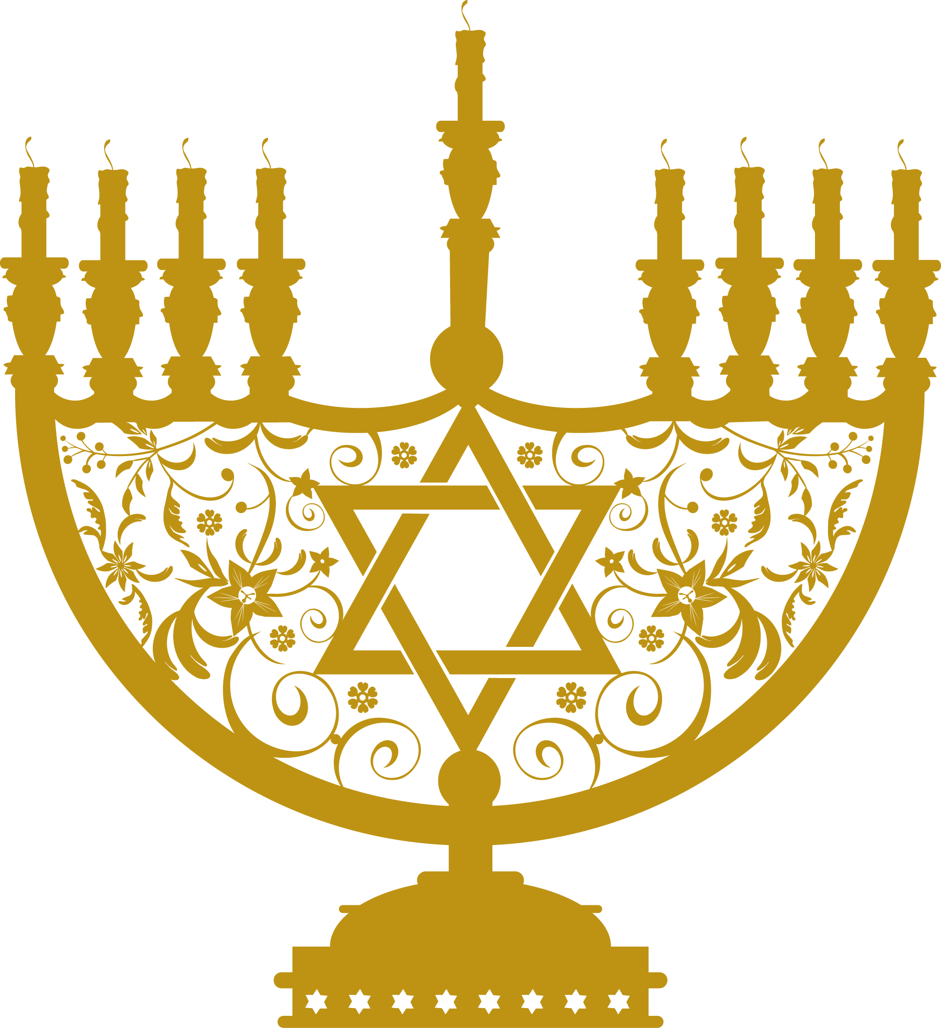 The Hanukkah Menorah Jewish Png Free Download (chocolate, black)