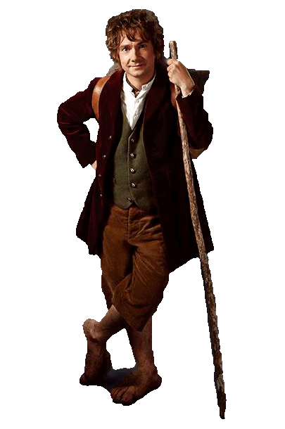 The Hobbit Transparent Background (black, white)