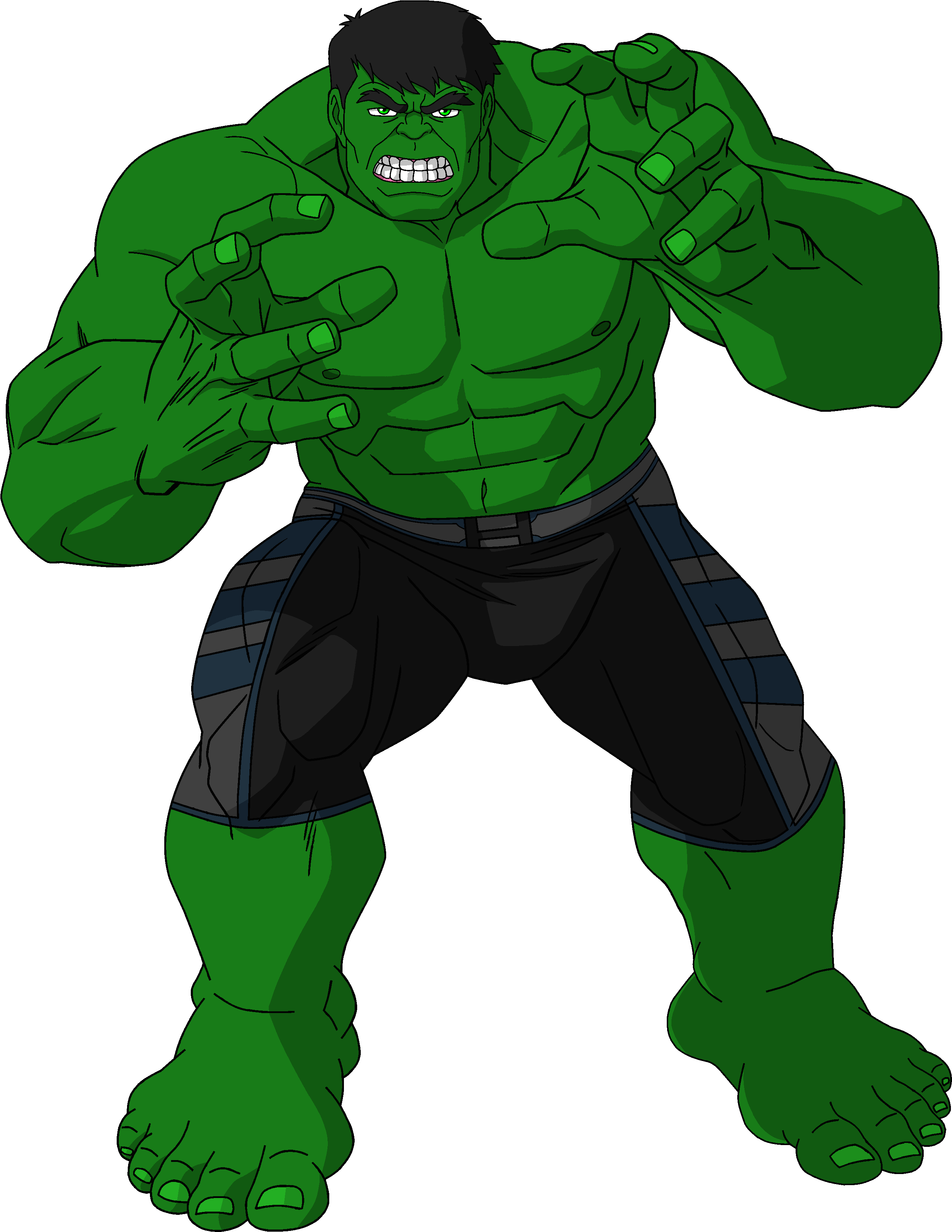 The Incredible Hulk Png Isolated Photos (black, green)