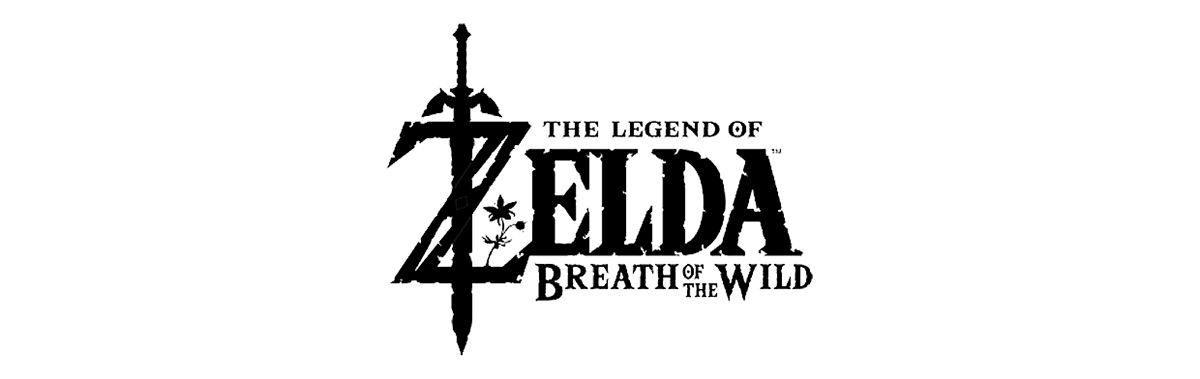 The Legend Of Zelda Breath Of The Wild Logo Png Hd (black)