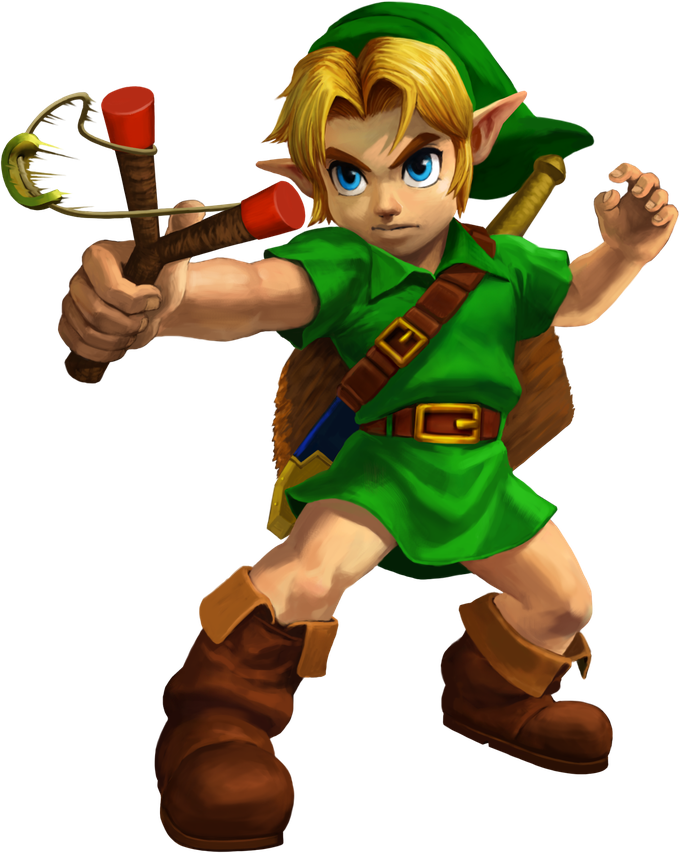 The Legend Of Zelda Ocarina Of Time Png Free Download (black)