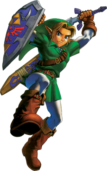 The Legend Of Zelda Ocarina Of Time Png Hd Isolated (black)