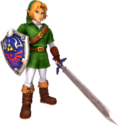 The Legend Of Zelda Ocarina Of Time Png Isolated File (black, gray, white)