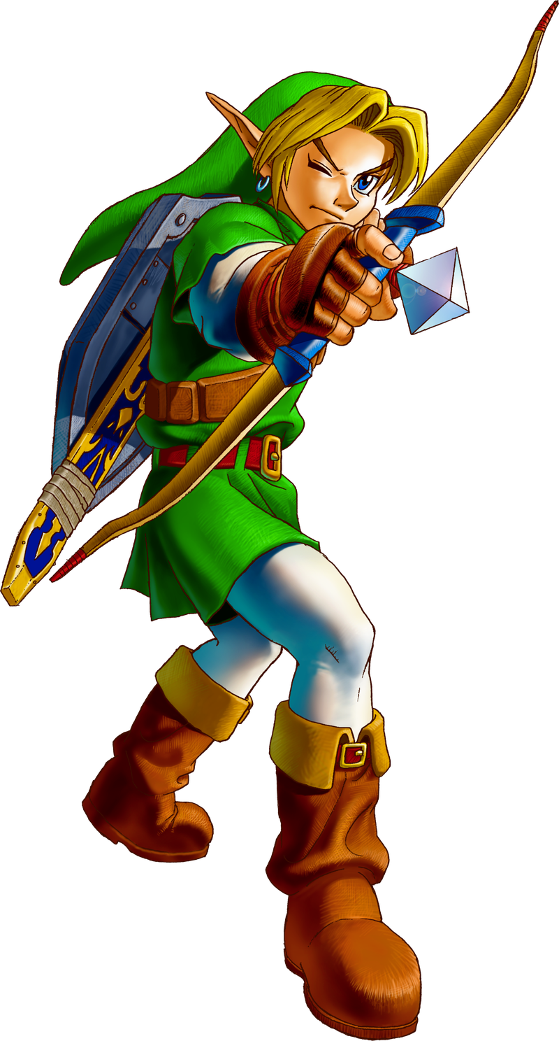 The Legend Of Zelda Ocarina Of Time Png (black)