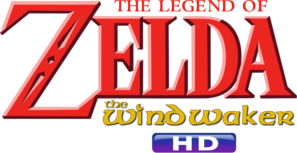 The Legend Of Zelda The Wind Waker Logo Png File (black, red)