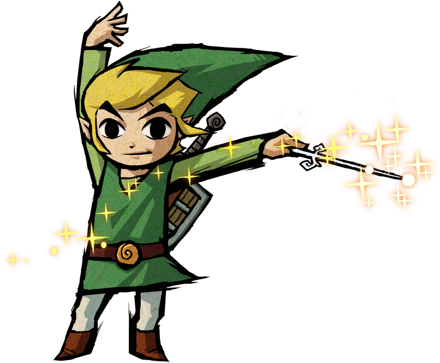 The Legend Of Zelda The Wind Waker Png Background Image (black, green)