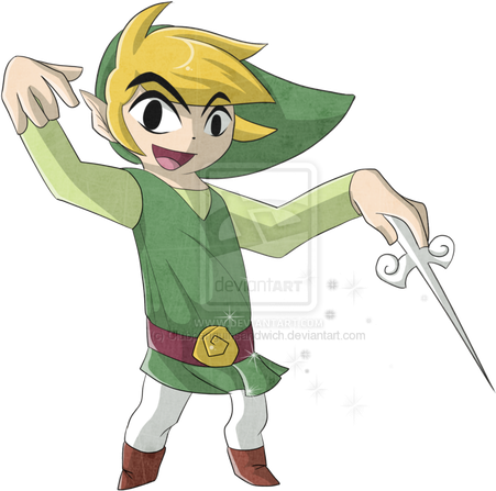 The Legend Of Zelda The Wind Waker Png Picture (black, gray, white)