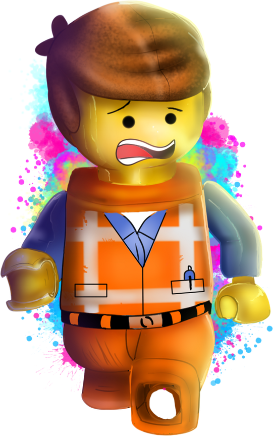 The Lego Movie Toy Png File (greenish blue, black, purplish red, white)