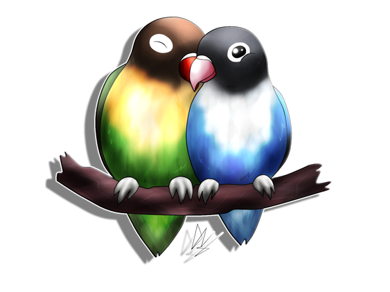 The Lovebirds Png Hd (black, white)