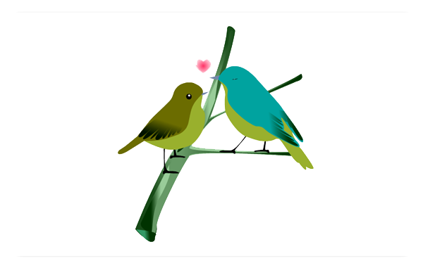 The Lovebirds Png Isolated Photos (teal, olive, lavender, white)