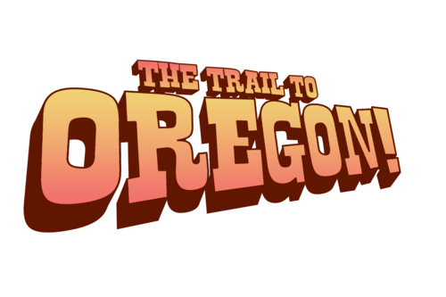 The Oregon Trail Logo Png Image (maroon, black, salmon)