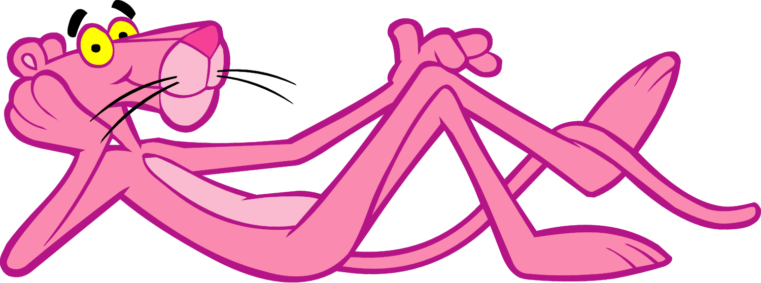 The Pink Panther Png File (plum, pink, white)