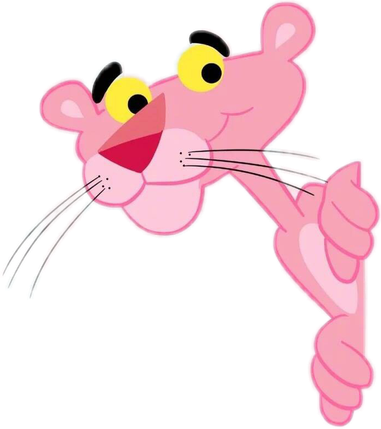 The Pink Panther Png Isolated File (black, pink)