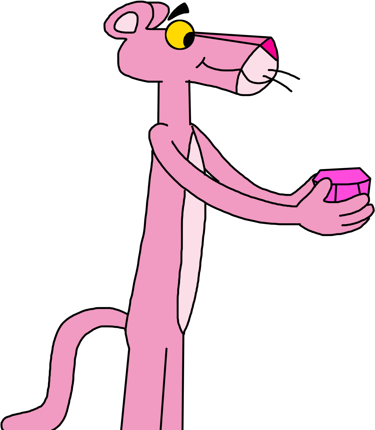 The Pink Panther Png Photo (plum, black, pink, beige)