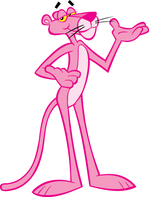 The Pink Panther Png Transparent (plum, lavender, pink, white)