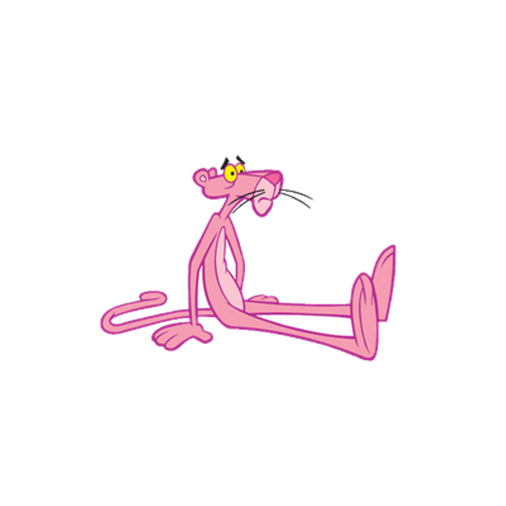 The Pink Panther Transparent Png (black, gray, pink, white)