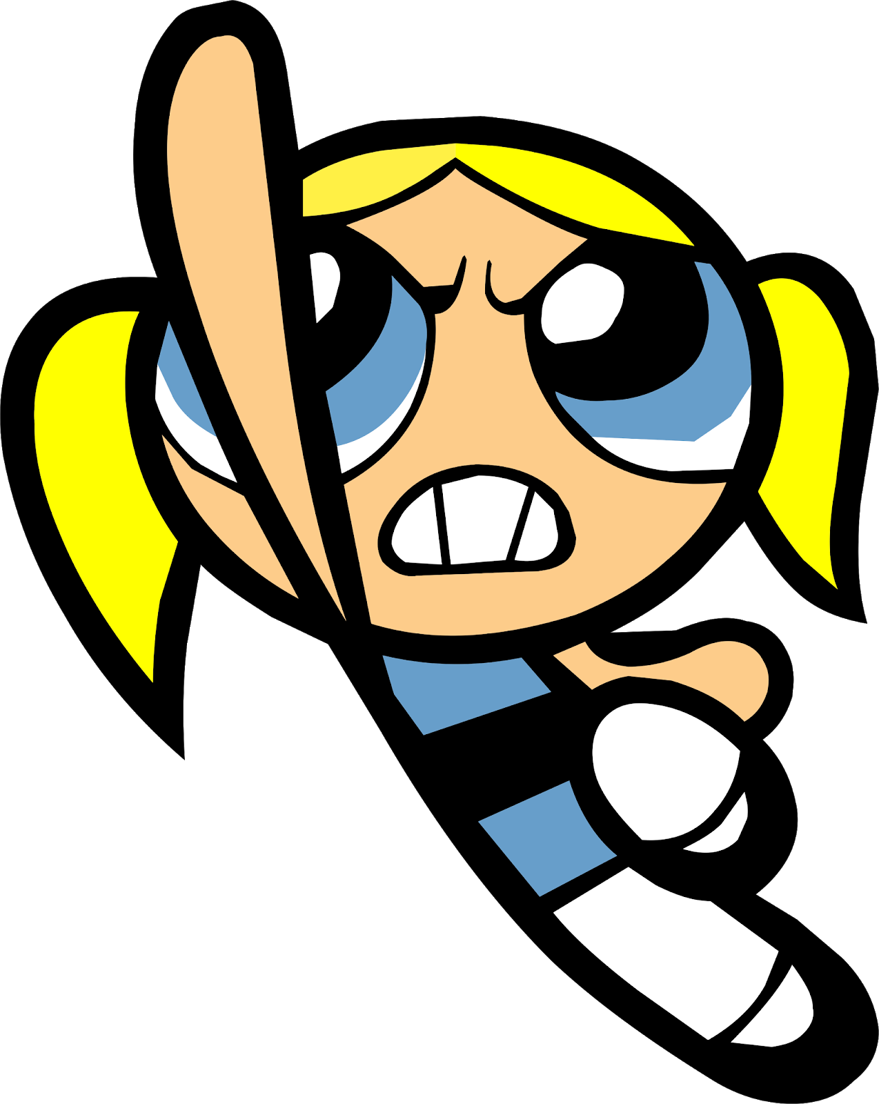 The Powerpuff Girls Png File (yellow, black, gray, pink, white)