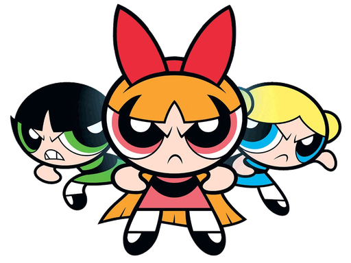 The Powerpuff Girls Png Image (beige, black, chocolate, white, orange)