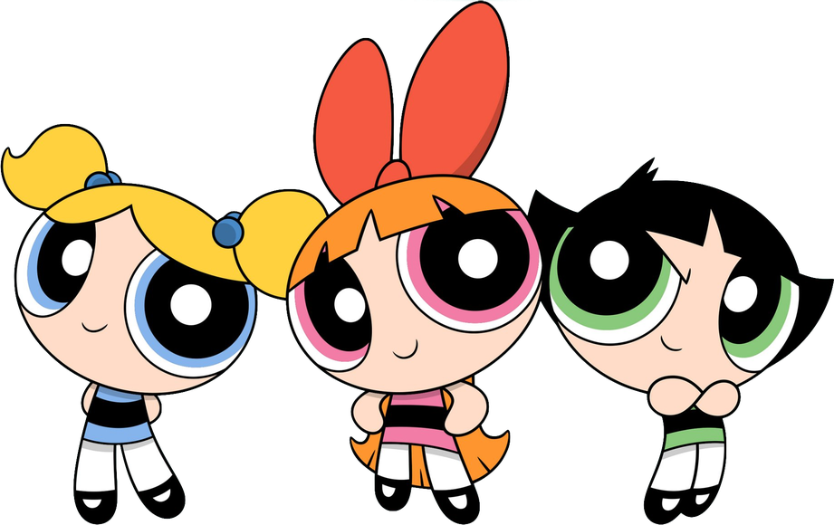 The Powerpuff Girls Png Transparent (black, pink, white, chocolate, gold)