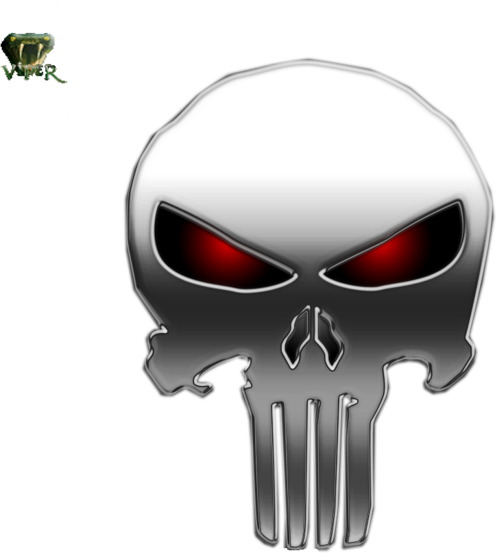 The Punisher Png Isolated Image (black, lavender, white)