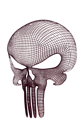 The Punisher Png Photo (black)