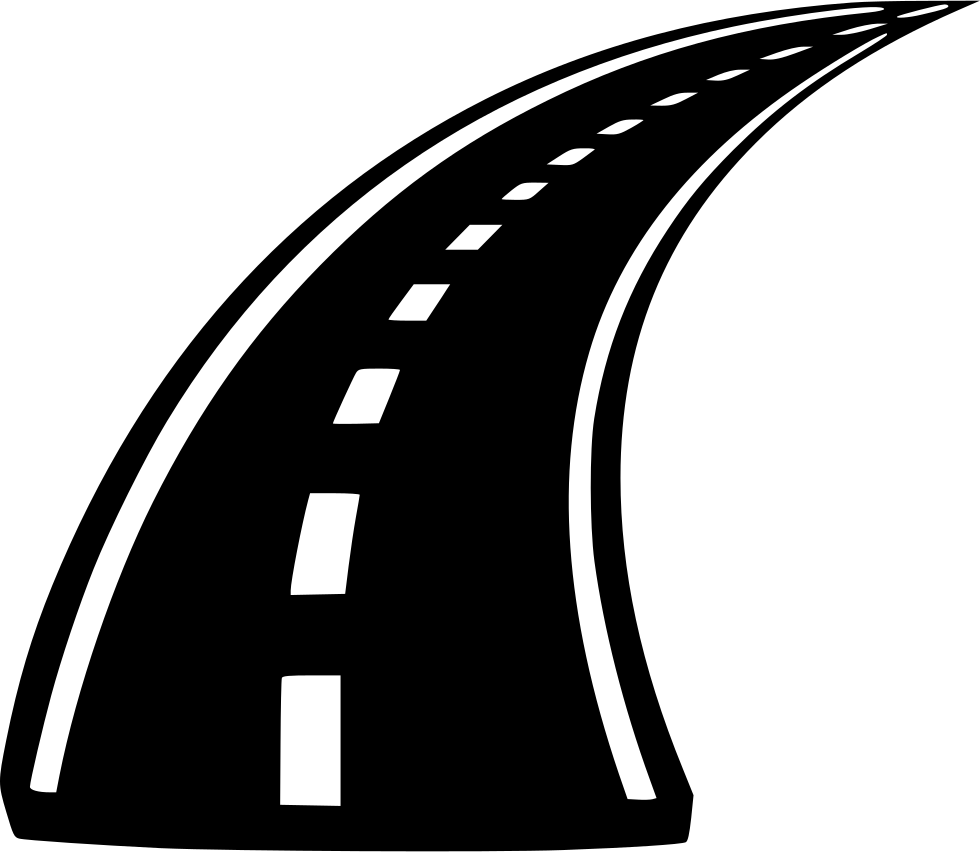 The Road Png Isolated Photo (black, white)