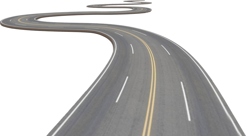 The Road Transparent Png (black, gray)