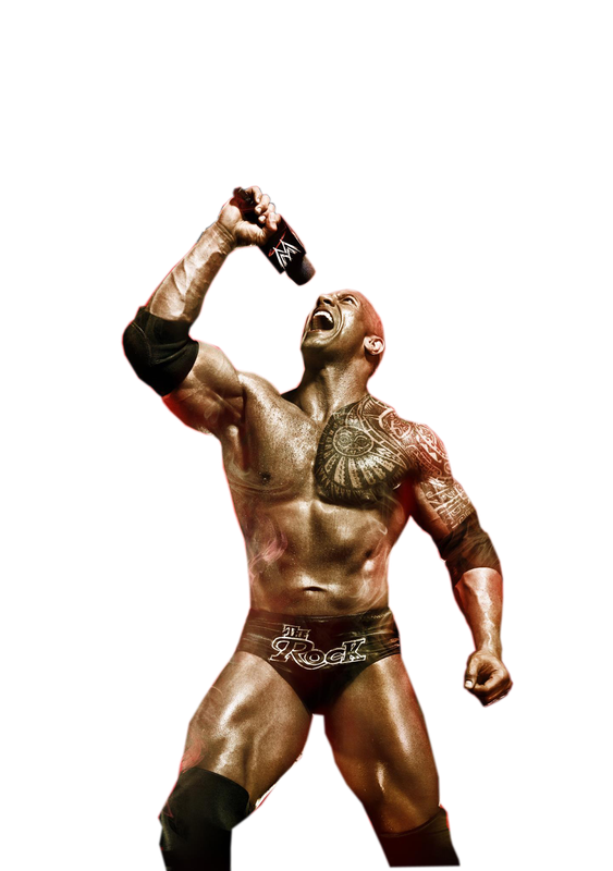 The Rock Png File (black)