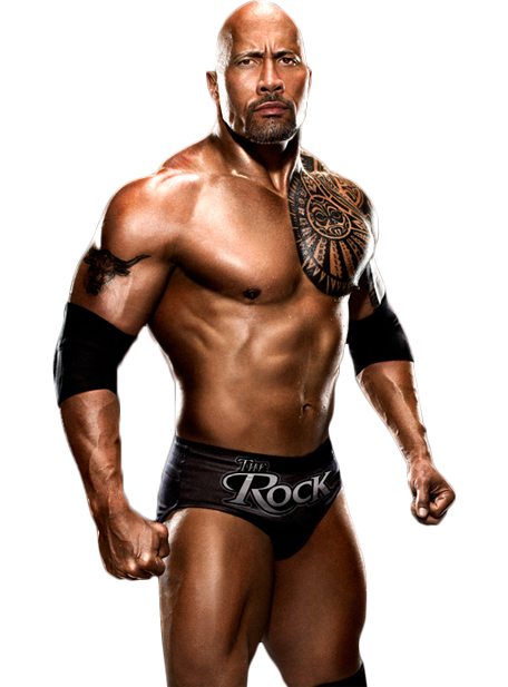 The Rock Png Image (black)