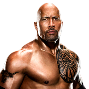 The Rock Png Photo (black, white)