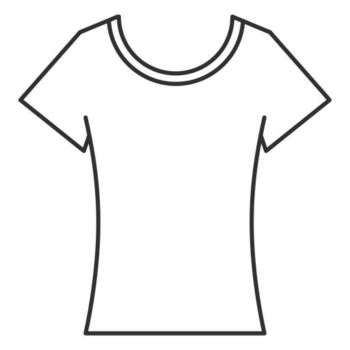 The Scoop Neck T Shirt Png Hd (black)