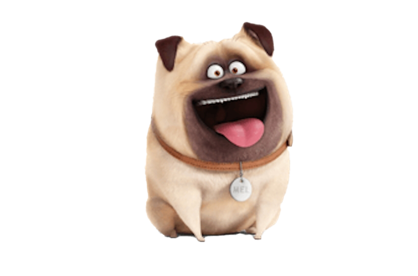 The Secret Life Of Pets Mel Png File (beige, black, pink, salmon, white)