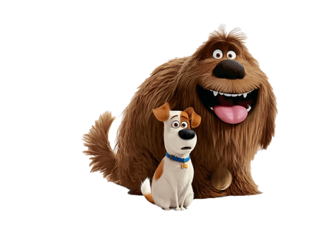 The Secret Life Of Pets Png File (maroon, black, silver)