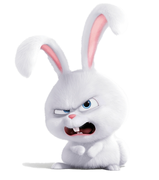 The Secret Life Of Pets Rabbit Snowball Png File (lavender, white)