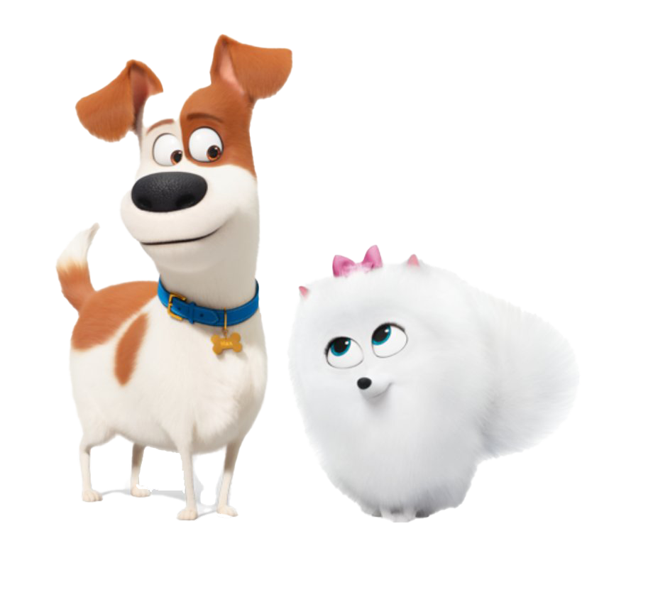 The Secret Life Of Pets Transparent Background (lavender, white)