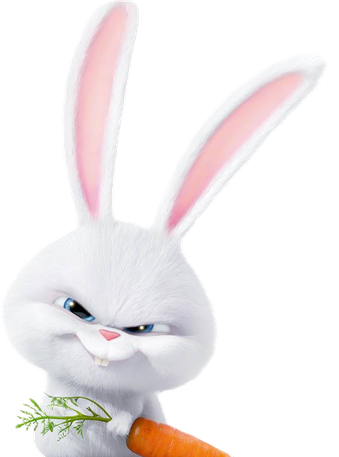 The Secret Life Of Pets Rabbit Snowball Png Photos (black, lavender, white)