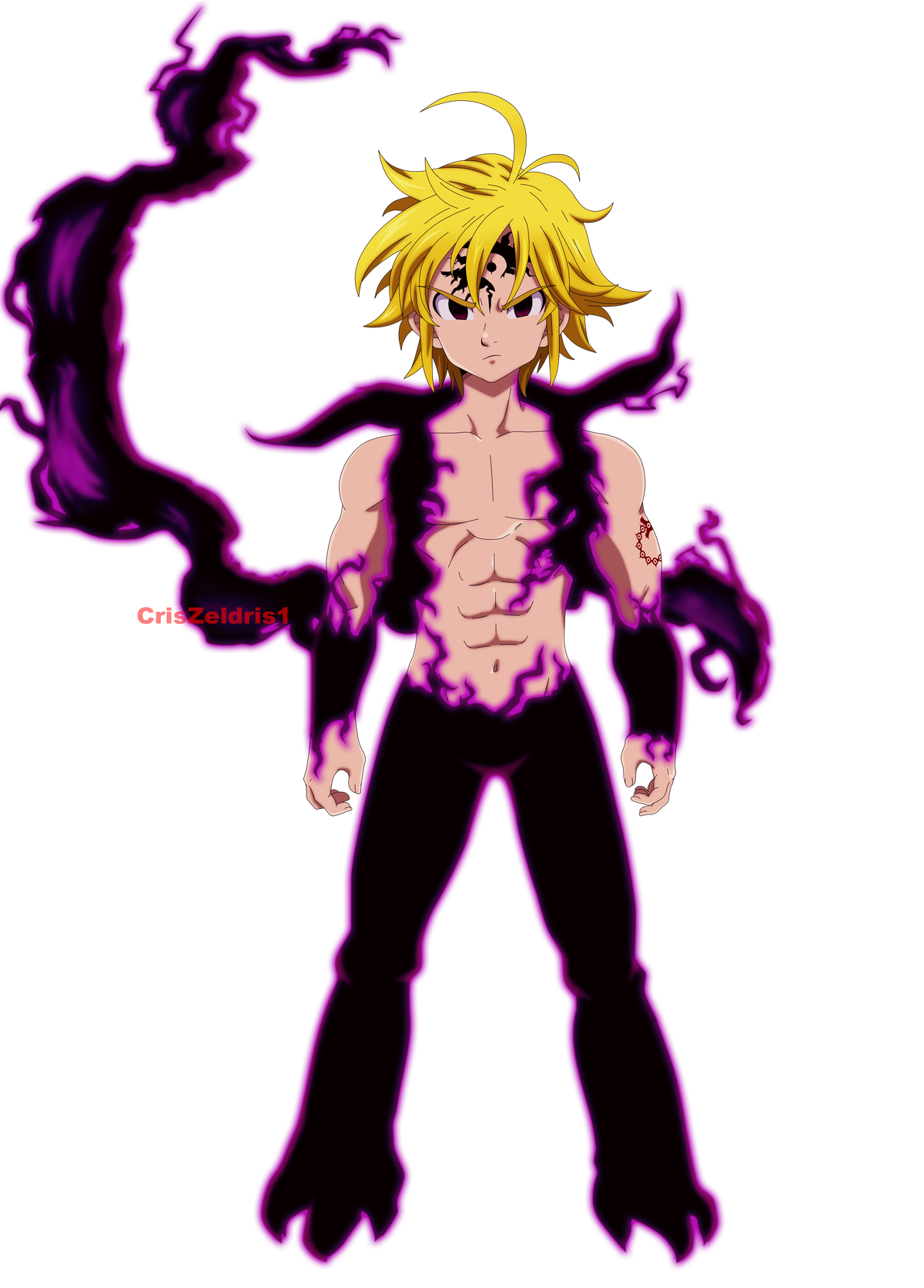 The Seven Deadly Sins Meliodas Png Free Download (black)