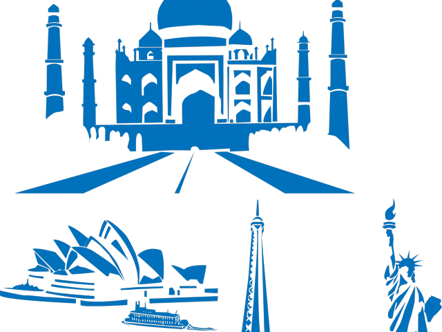 The Seven Wonders Of World Png Pic (teal, black)