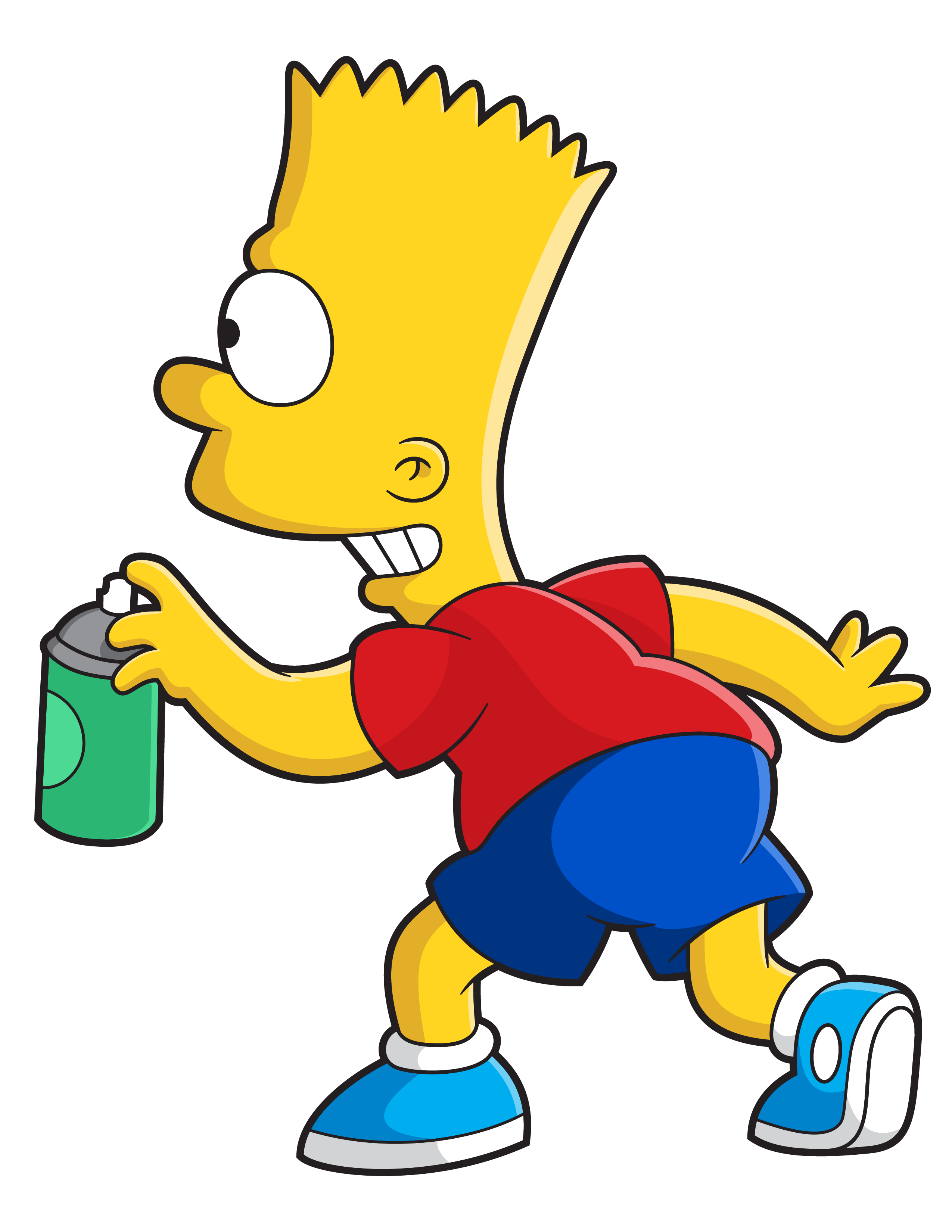 The Simpsons Cartoon Transparent Png (red, white, gold, navy, teal)