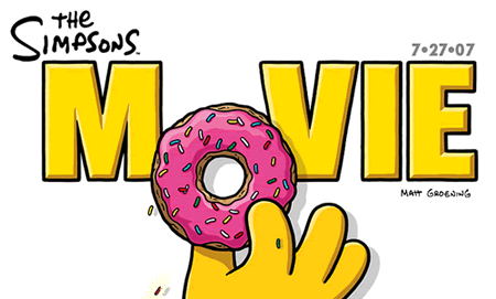 The Simpsons Movie Png Image (gold, white)