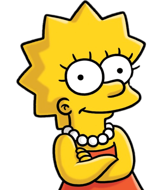 The Simpsons Png Clipart (gray, orange, white, gold)