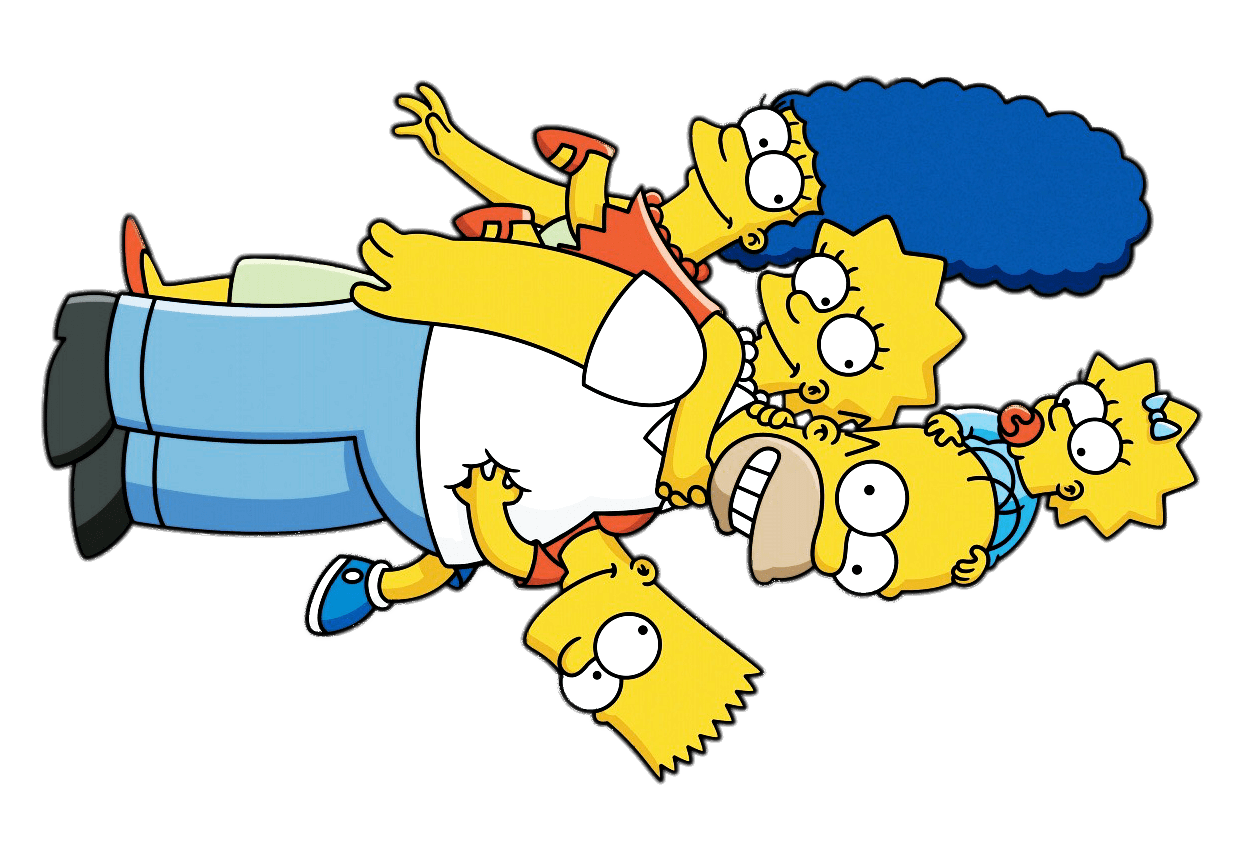 The Simpsons Transparent Png (gray, white, gold, teal, silver)