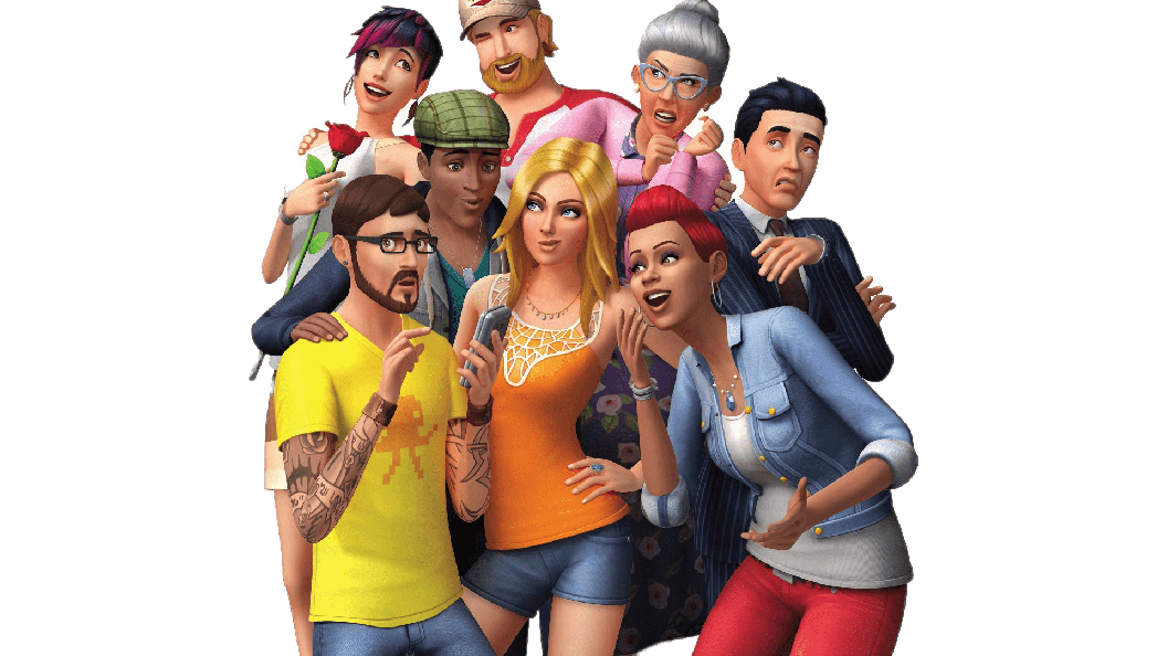 The Sims Characters Png Pic (black, gray)