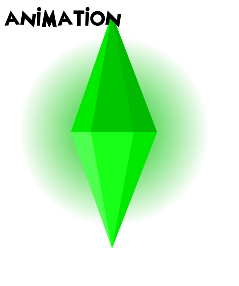 The Sims Diamond Png Transparent Image (lime, black, green)