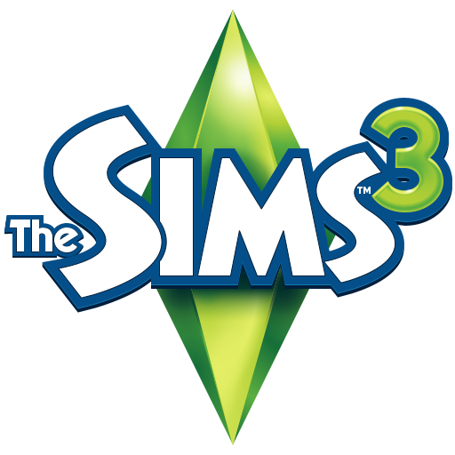 The Sims Logo Png Image (black, gray, white, teal, silver)