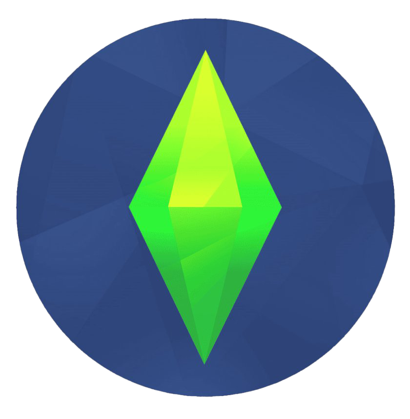 The Sims Logo Png Transparent Image (teal, indigo, white)